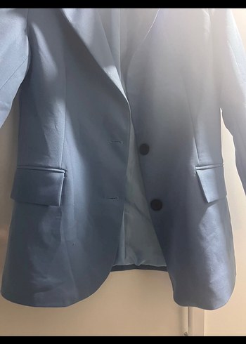 Trendyol & Milla Düğmeli Mavi Kadın Blazer Ceket