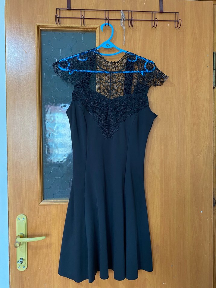 Dantel Detaylı Midi Abiye Elbise - Görsel 2