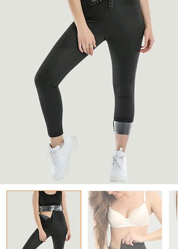 Kadın Siyah Termal Korse Tayt - Görsel 3