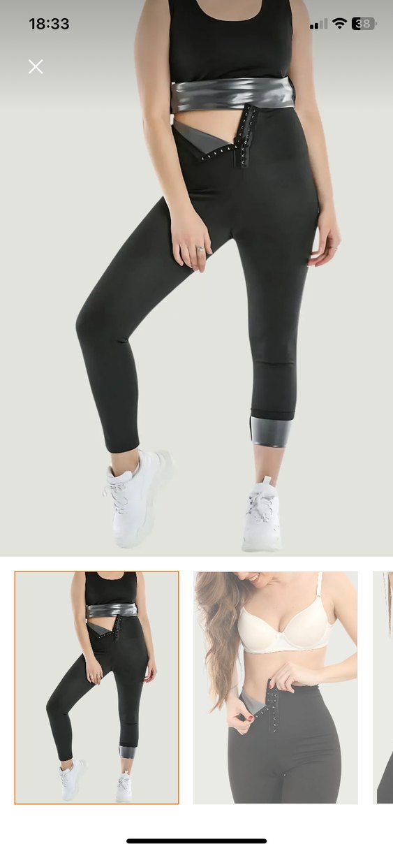 Kadın Siyah Termal Korse Tayt - Görsel 3