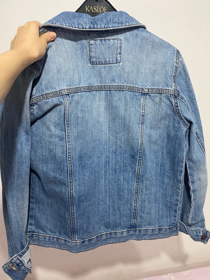 Mango Mavi Düğmeli Denim Ceket - Görsel 2