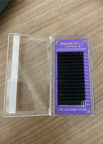 NAGARAKU Siyah Takma İpek Kirpik