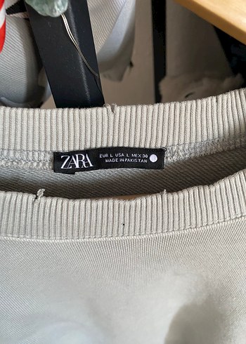 Zara Gri Oversize Sweatshirt
