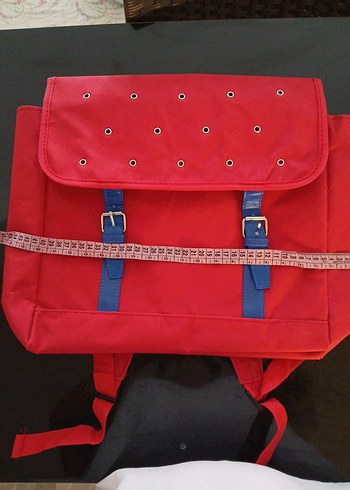 Kırmızı Kadın VINTAGE Sırt Çantası - Görsel 4