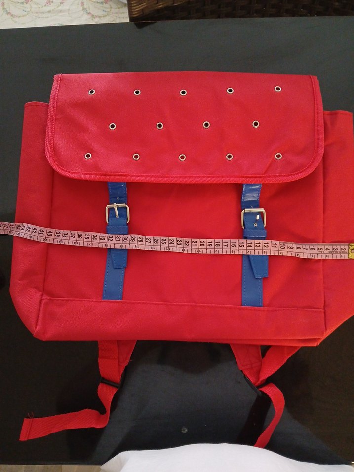 Kırmızı Kadın VINTAGE Sırt Çantası - Görsel 4