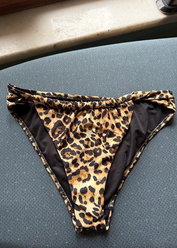 Leopar Desenli Bohem Mini Bikini Üstü - Görsel 3