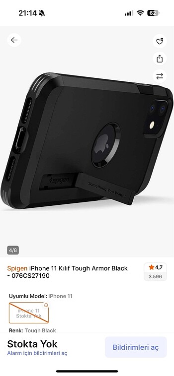 İphone 11 spigen telefon kılıfı - Görsel 5