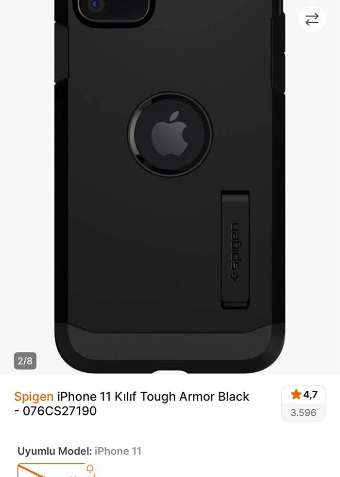 İphone 11 spigen telefon kılıfı - Görsel 2