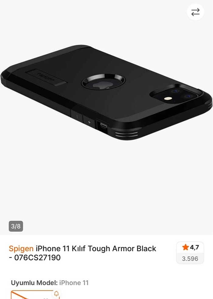 İphone 11 spigen telefon kılıfı - Görsel 3