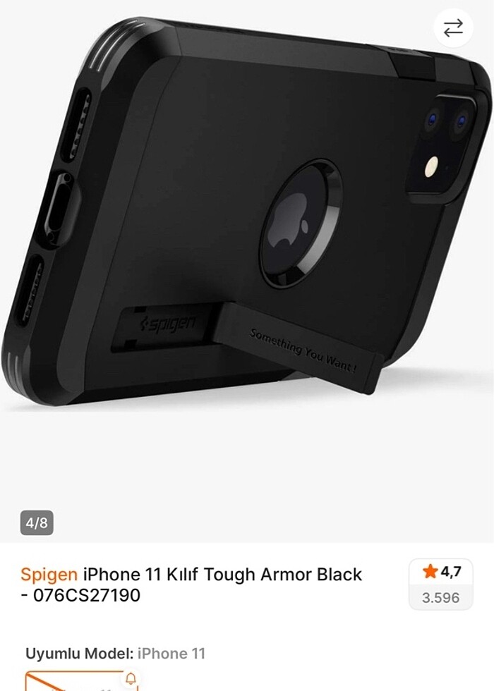 İphone 11 spigen telefon kılıfı - Görsel 5