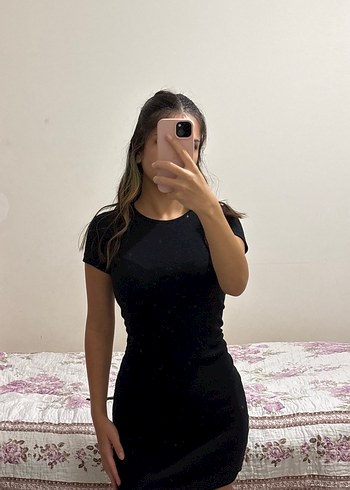 Diğer Siyah Minimal Elbise