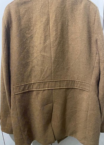 Düğmeli Kahverengi Yün Erkek Klasik Ceket - Görsel 2