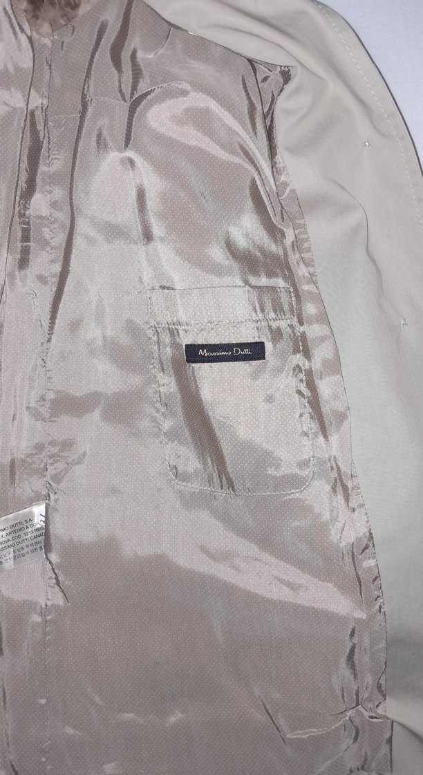 Düğmeli Bej Kadın Trençkot - Görsel 4