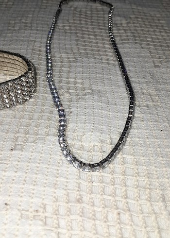 Bohem Gri Nakışlı Boncuklu Kadın Takı Seti - Görsel 4