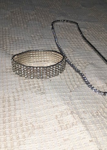 Bohem Gri Nakışlı Boncuklu Kadın Takı Seti - Görsel 2