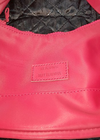 kırmızı Fermuarlı Kadın Omuz Çantası - Görsel 2