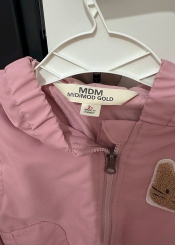 Kız Çocuk Pembe Fermuarlı Ceket - Görsel 3