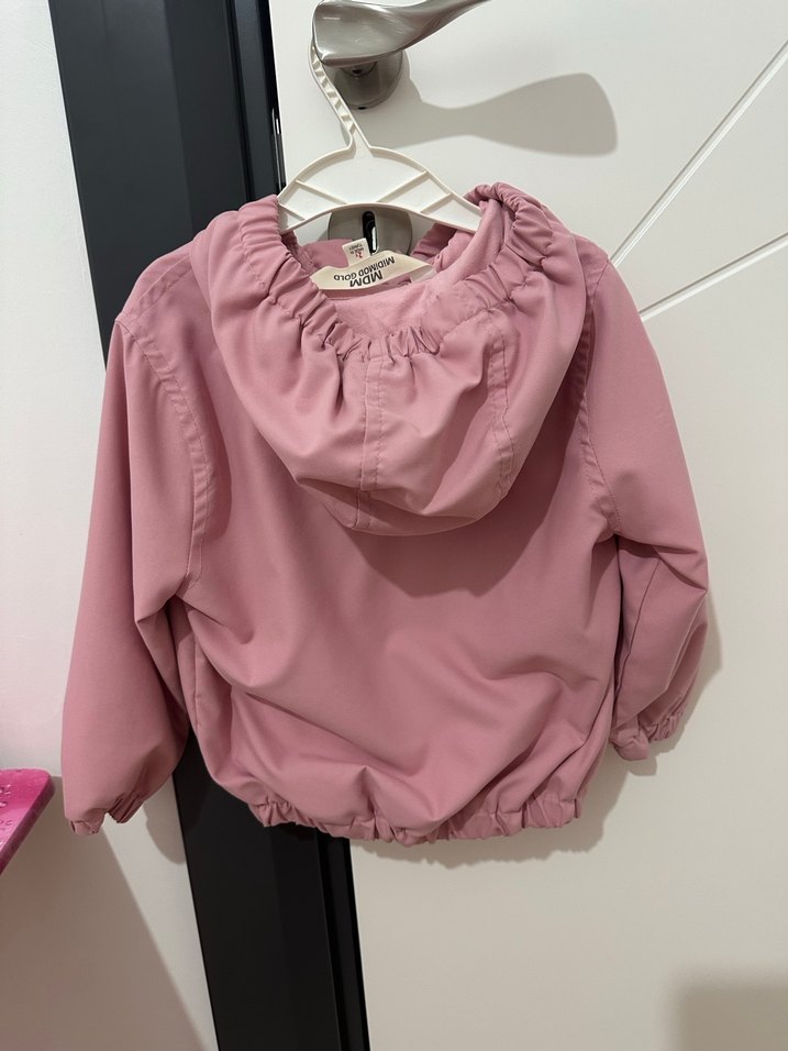 Kız Çocuk Pembe Fermuarlı Ceket - Görsel 2