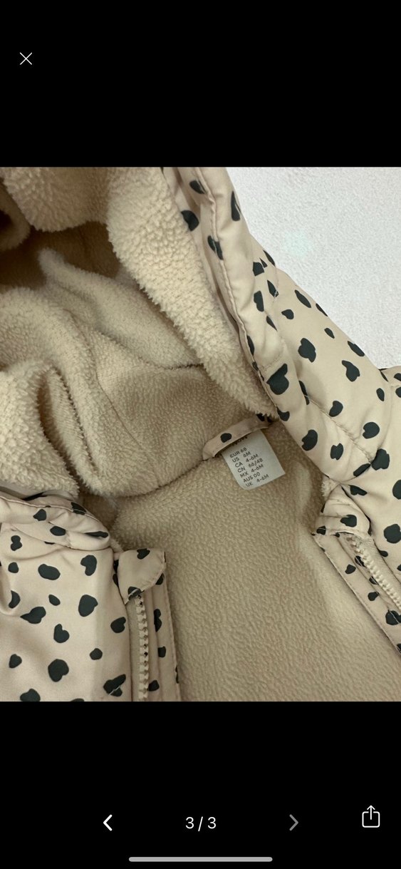 Leopar Desenli Beyaz Bebek Tulumu - Görsel 3