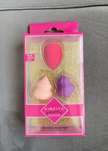 3lü Mini Makyaj Sünger Seti - Görsel 2