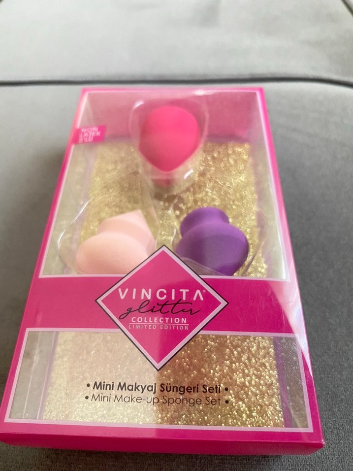 3lü Mini Makyaj Sünger Seti - Görsel 4