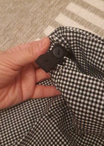 8 Yaş Beden kahverengi Renk Kadın Ekose Pilili Midi Etek
