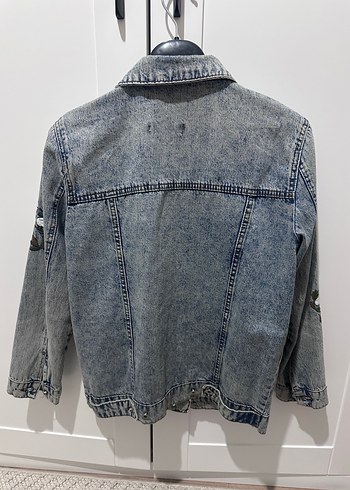 Kot çiçekli ceket - Görsel 2