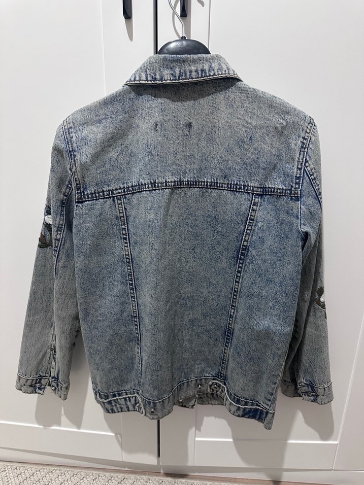 Kot çiçekli ceket - Görsel 2