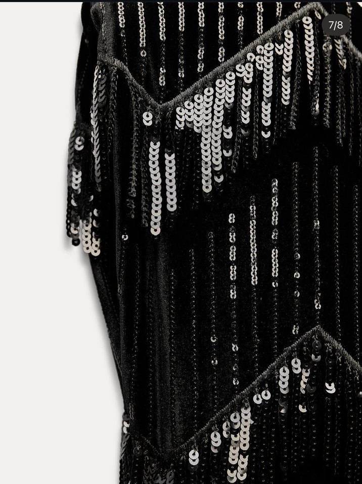 Zara Pul payetli elbise - Görsel 3