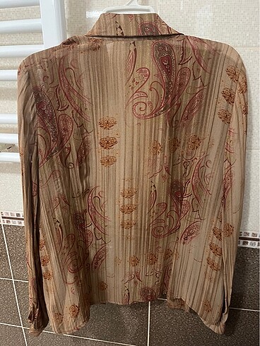 American Vintage Vintage transparan desenli gömlek
