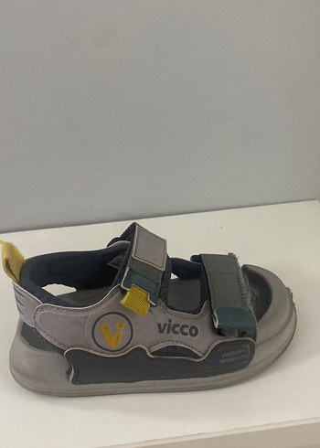 Vicco Gri Erkek Çocuk Cırtlı Terlik