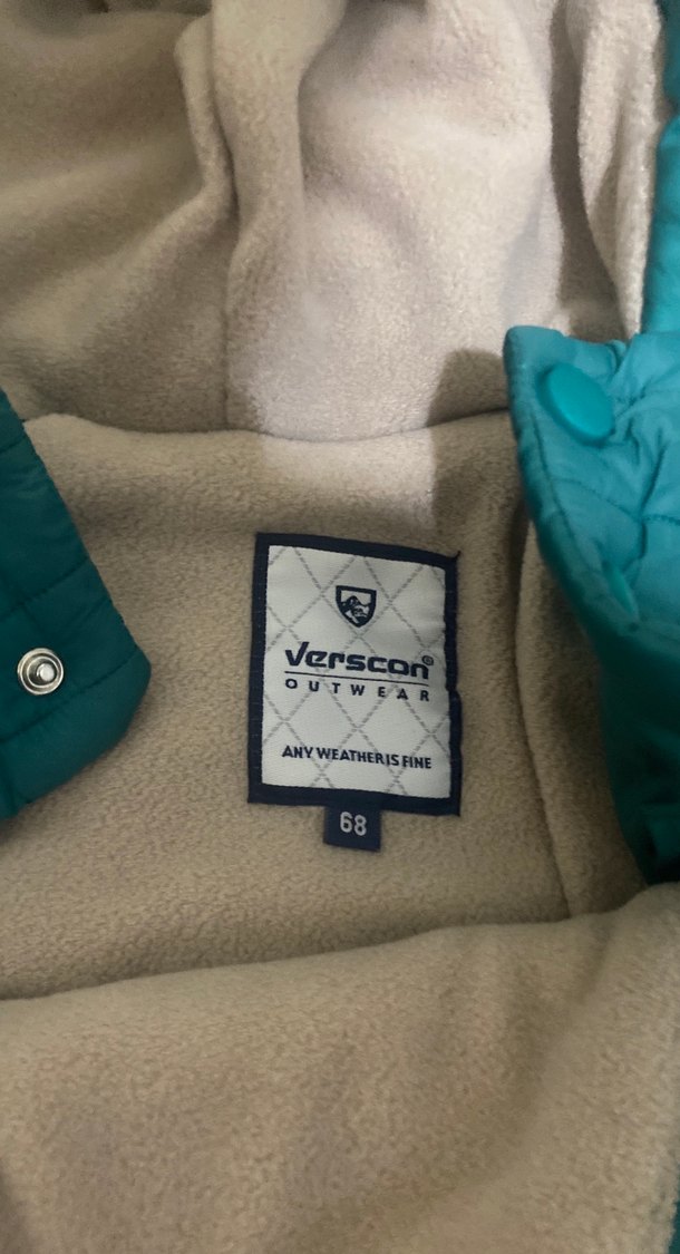 Yeşil Nakışlı Bebek Erkek Kış Tulumu - Görsel 3