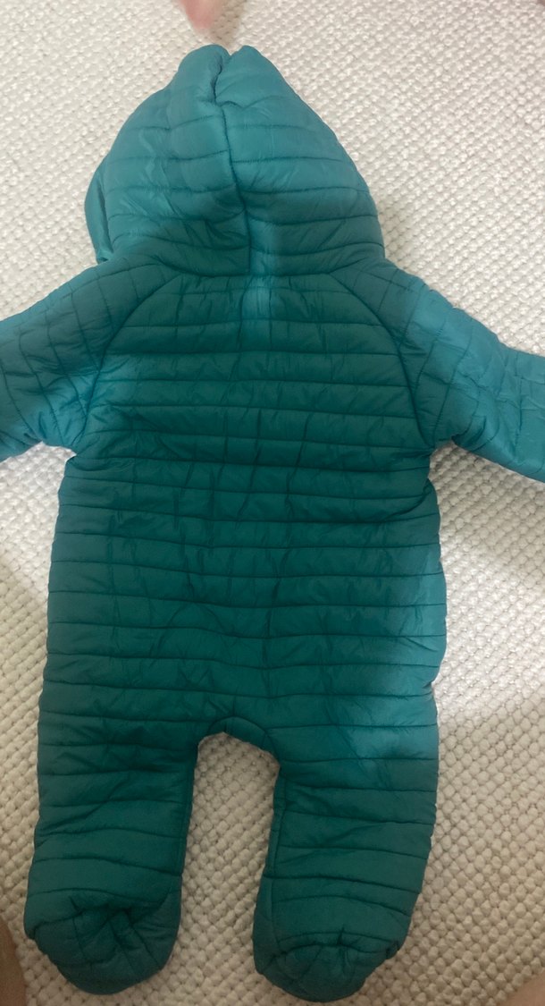 Yeşil Nakışlı Bebek Erkek Kış Tulumu - Görsel 4