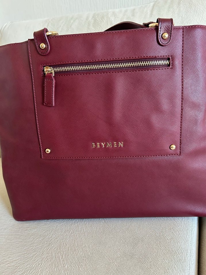 Beymen Bordo Deri Kadın El Çantası - Görsel 2