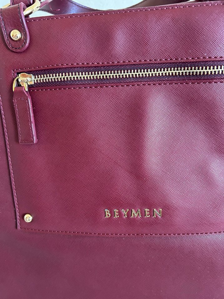 Beymen Bordo Deri Kadın El Çantası - Görsel 3