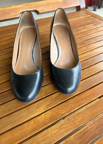 Kadın Siyah Dolgu Topuklu Stiletto.Deri - Görsel 3