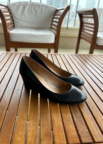 Kadın Siyah Dolgu Topuklu Stiletto.Deri - Görsel 2