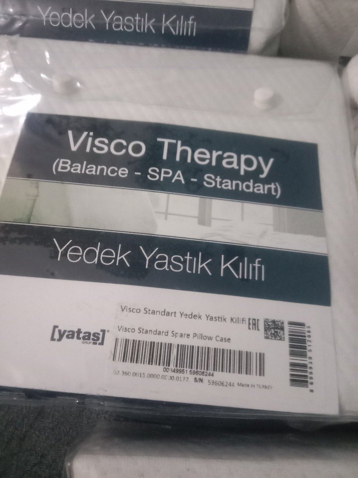 Visco Therapy Baskılı Yatak Koruyucu Beyaz - Görsel 4