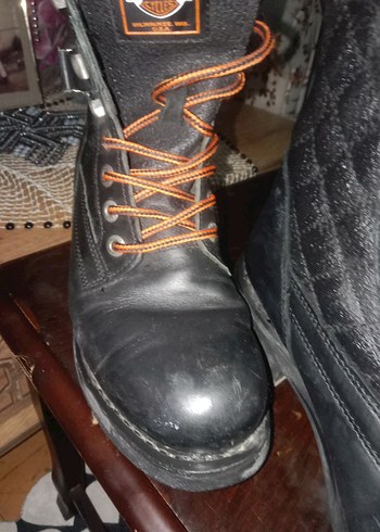 Kahverengi Deri Biker Botlar Yüksek Topuklu - Görsel 9