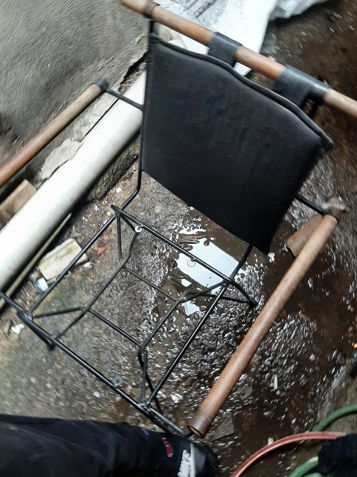 Siyah Metal Çocuk Sandalyesi - Görsel 3