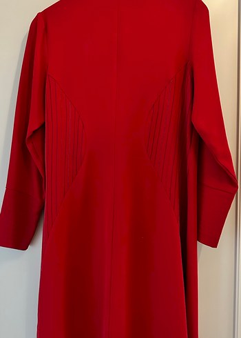 Kırmızı İpek Krep Tunik - Görsel 2