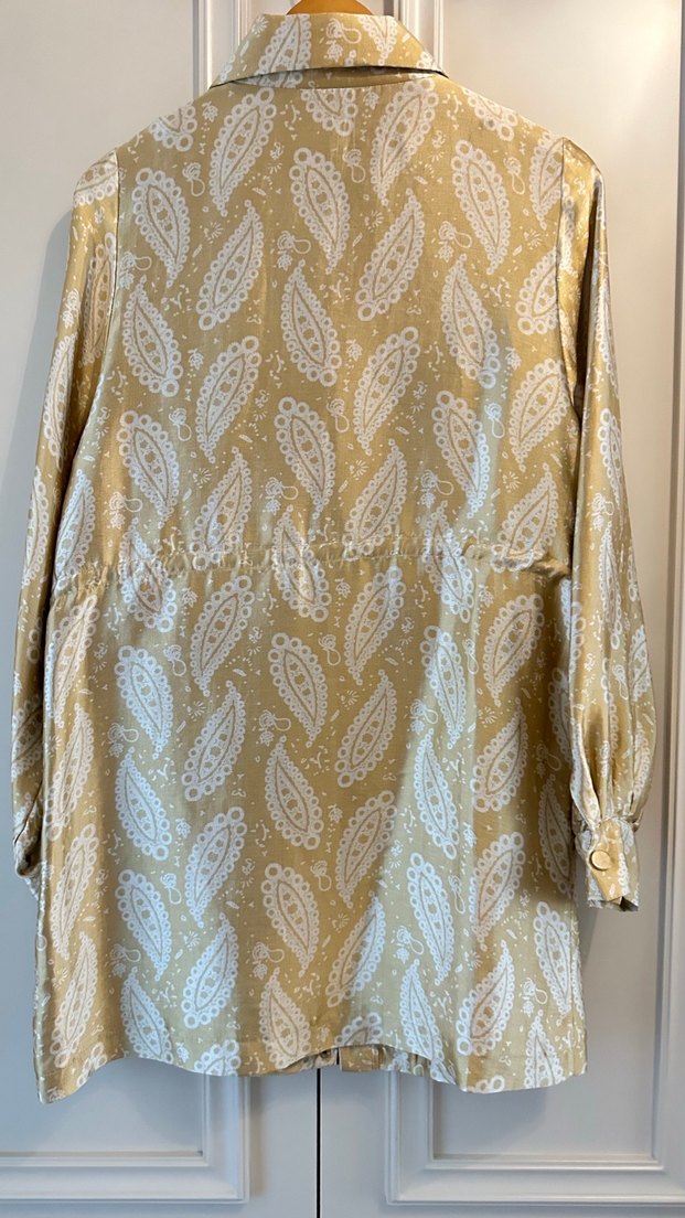 Bej Bohem Uzun Düğmeli Ceketi - Görsel 2