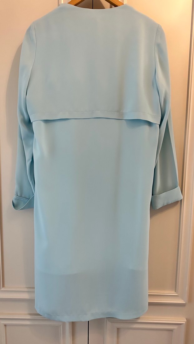 Bebe mavisi yazlık ceket - Görsel 2