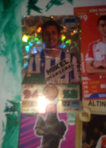 Çok Renkli Futbol Kartları Seti