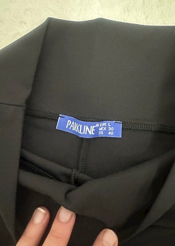 Siyah Yüksek Bel Mini Kadın tayt - Görsel 3