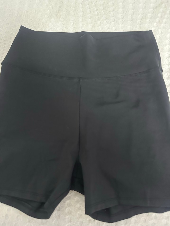 Siyah Yüksek Bel Mini Kadın tayt - Görsel 2