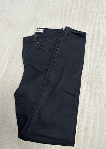 Siyah Midi Boy Regular Fit Kadın Kot Pantolon - Görsel 2