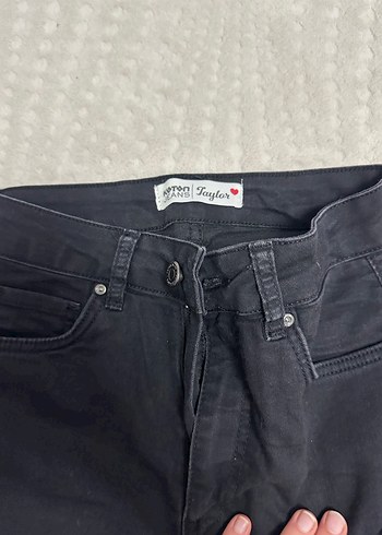 Siyah Midi Boy Regular Fit Kadın Kot Pantolon - Görsel 3