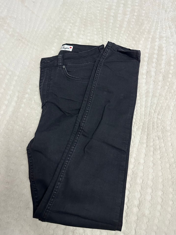 Siyah Midi Boy Regular Fit Kadın Kot Pantolon - Görsel 2