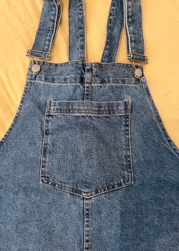 MİNİ ETEK FORM DENİM SALOPET - Görsel 2